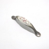 Ручка-скоба Brante BR 32430 96мм. коричневый орнамент