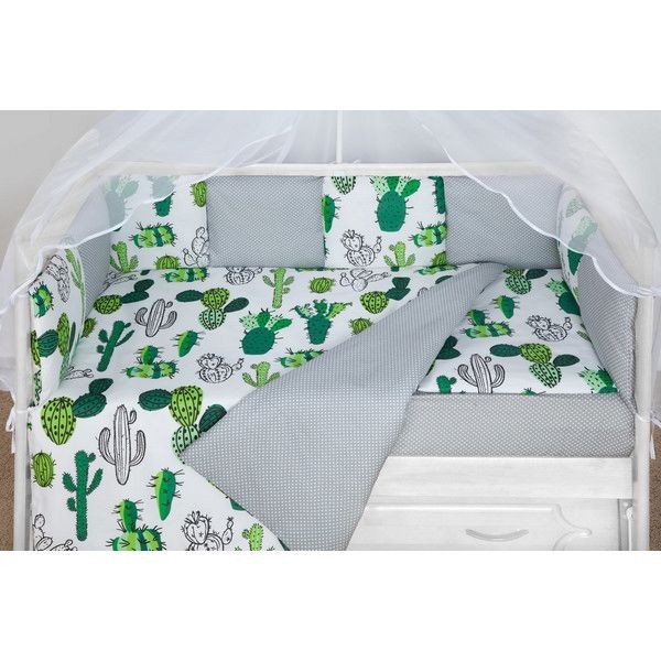 Комплект постельного белья AmaroBaby Baby Boom Кактусы в кроватку, бязь 3 предмета