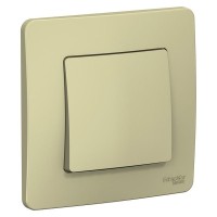 Переключатель встраиваемый Schneider Electric Blanca 1 клавиша, цвет бежевый