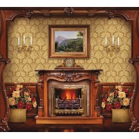Фотообои DeliceDecor Камин Ф 001 300х270 см