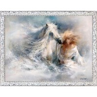 Картина на холсте Русская Коллекция В воде ХВ-х48, 68х88 см