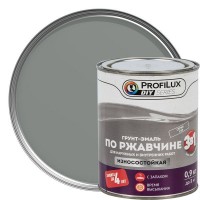 Эмаль по ржавчине 3в1 цвет серый 0.9 кг