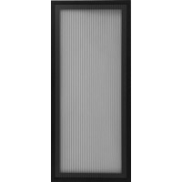 Витрина для шкафа Delinia «Лайн» 40x92 см, алюминий/стекло, цвет чёрный