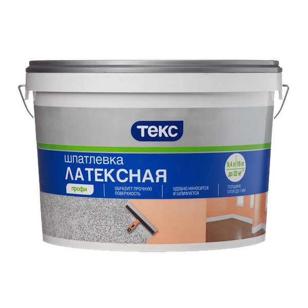 Шпаклевка латексная Текс 16 кг