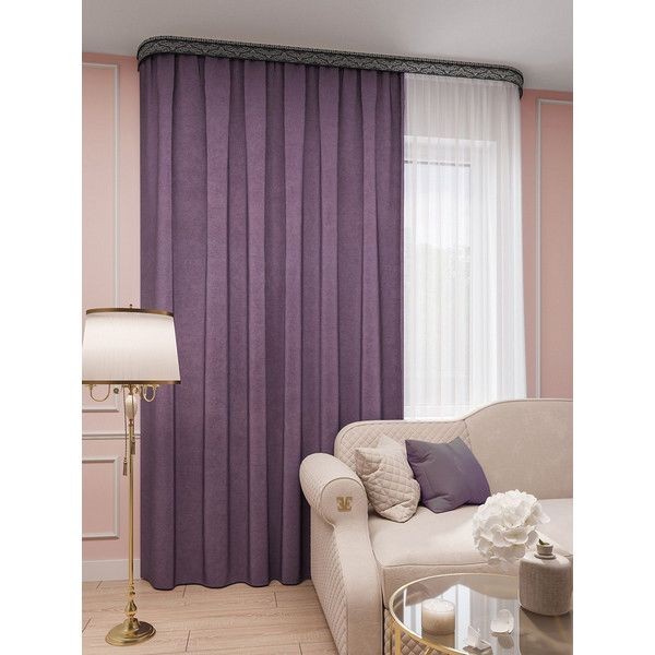 Штора Legrand, 280x150 см, цвет фиолетовый