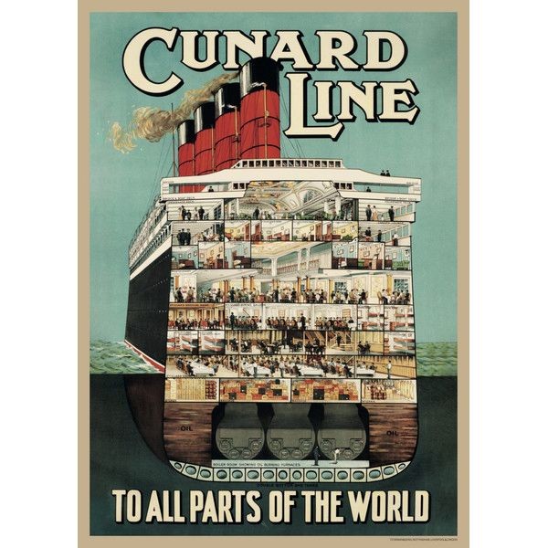 Постер Просто Постер Cunard line 60х90 см