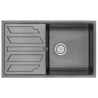 Кухонная мойка GRANULA кварцевая,оборачиваемая GR-8601 860*500 мм шварц.