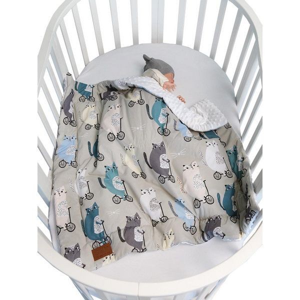 Плед AmaroBaby Растем вместе Велосипедисты AMARO-62RV-Ve, 85х95 см