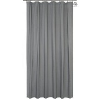 Штора на ленте Leya 200x280 см цвет серый