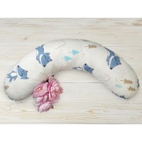 Подушка AmaroBaby для беременных В лесу 170х25 см, холлофайбер