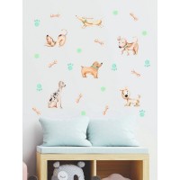 Декоративная наклейка для стены Lisadecor-shop Веселые щенки S0035