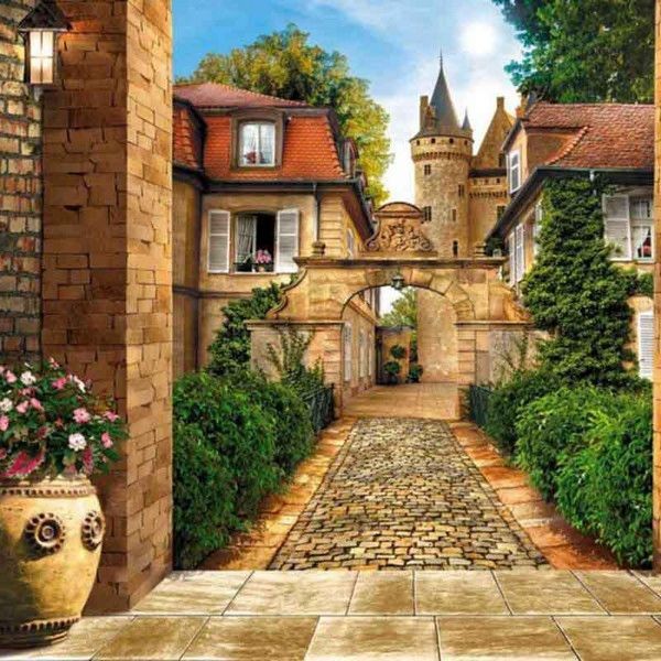 Фотообои Твоя планета Старый двори С9-153 291х204 см