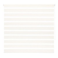 Штора рулонная день-ночь Inspire Moscou White 140x175 см белая