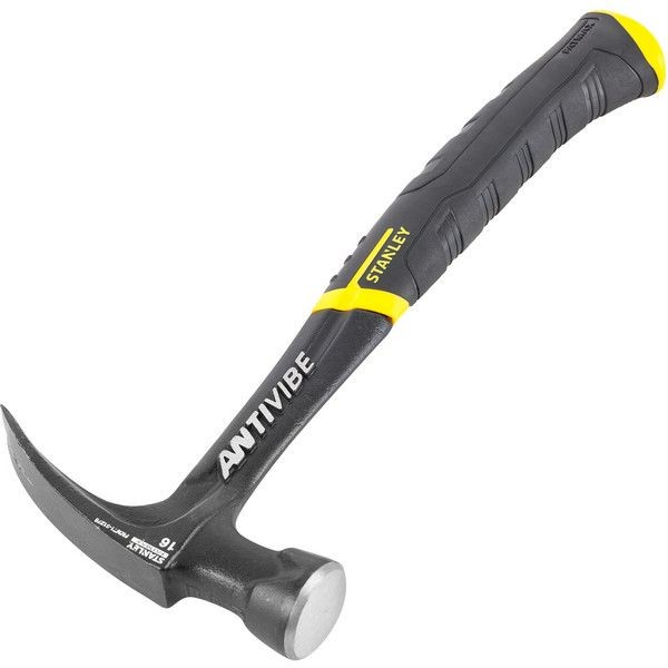 Молоток с прямым гвоздодером Stanley FatMax AntiVibe 450 г, композитная рукоятка