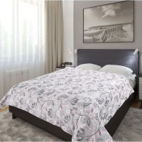 Плед TexRepublic Absolute flannel Цветы 150х200 см, фланель