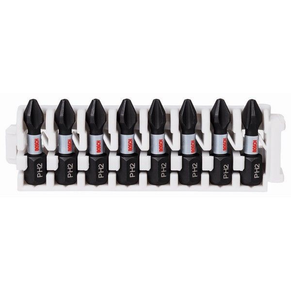 Биты ударные Bosch Impact Control, PH, 25 мм, 8 шт.