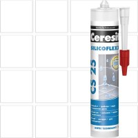 Затирка силиконовая Ceresit CS 25, 280 мл, цвет белый