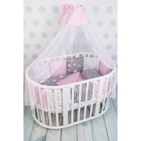 Комплект постельного белья AmaroBaby в кроватку, поплин 19 предметов