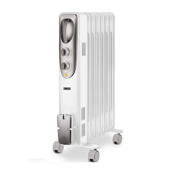 Обогреватель масляный Zanussi EspresZOH/ES-07W с механическим термостатом, 1500 Вт, 7 секций
