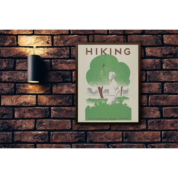 Постер в раме ПростоПостер Hiking 276043578709, 40х50 см