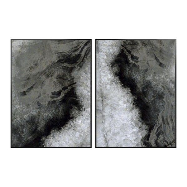 Комплект картин ArtWork Stone Abstraction Grey Abstraction, 56х76 см, 2 шт