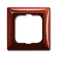 Рамка для розеток и выключателей ABB Basic 55 1 поста, цвет foyer (красный)