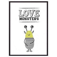 Постер Дом Корлеоне Монстр "34;Love monsters "34; 07-0641-40х60, 40х60 см