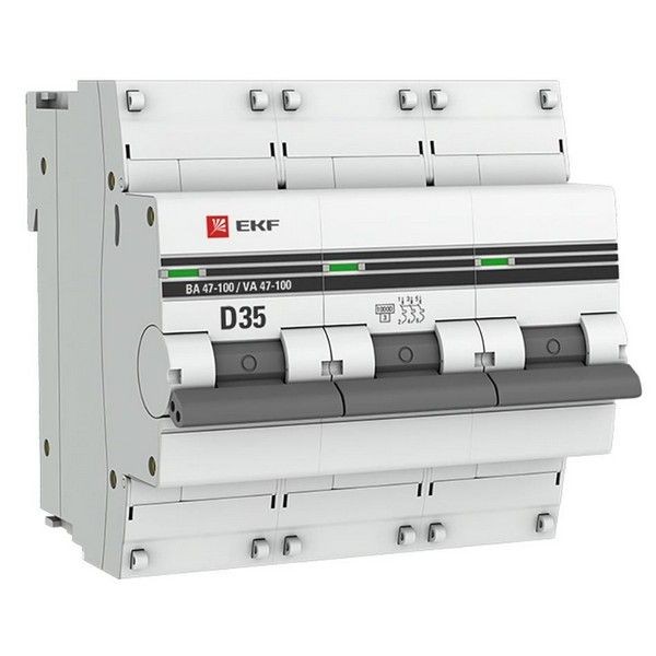 Выключатель автоматический EKF PROxima mcb47100-3-35D-pro 3Р 230В 35А