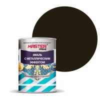 Эмаль универсальная Master Prime с металлическим эффектом цвет шоколад 0.8 л