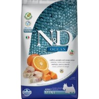 Сухой корм для собак средних и крупных пород FARMINA N&D Ocean Pumpkin&Orange Adult Medium&Maxi беззерновой Треска Апельсин Тыква 2.5 кг