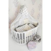 Комплект постельного белья AmaroBaby в кроватку, бязь 19 предметов