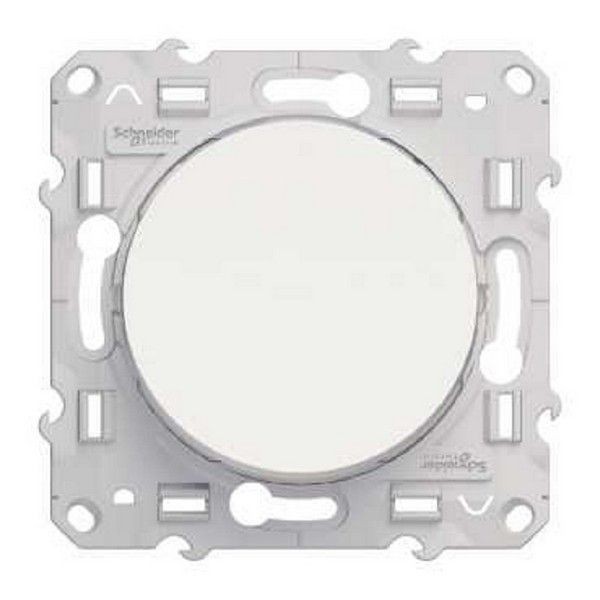 Переключатель встраиваемый Schneider Electric Odace 1 клавиша, цвет белый