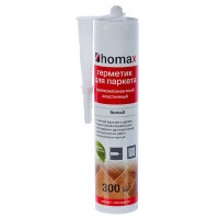 Герметик Homax для паркета 300 мл цвет белый