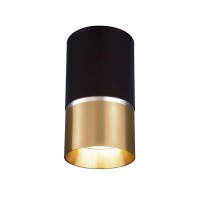Светильник точечный накладной Elektrostandard DLN106 GU10, 2 м², цвет чёрный/золото