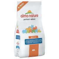 Сухой корм для кошек ALMO NATURE Holistic Белая рыба коричневый рис 400 г