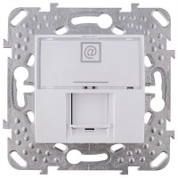 Розетка компьютерная встраиваемая Jung EcoProfi RJ45, цвет бежевый
