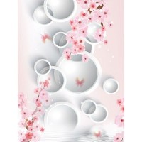 Фотообои Fotooboikin Круги 3D fot-02 200х270 см