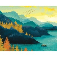 Постер «Бирюзовые горы» 39x49 см