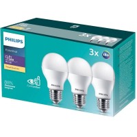 Лампа Philips Essential E27 9 Вт груша 900 Лм теплый