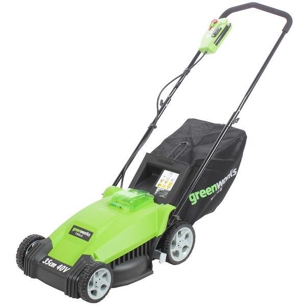 Газонокосилка аккумуляторная GreenWorks G40LM35 40В 40 см АКБ и ЗУ не в комплекте