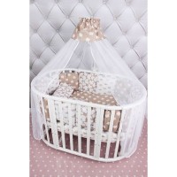 Комплект постельного белья AmaroBaby в кроватку, бязь 19 предметов