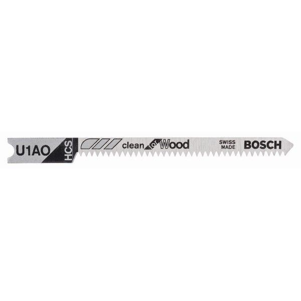 Пилки для лобзика по дереву U1AO Bosch, 3 шт.