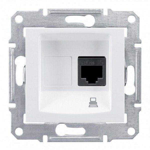 Розетка компьютерная Schneider Electric SEDNA SDN4700121