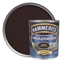Краска гладкая Hammerite цвет коричневый 0.75 л