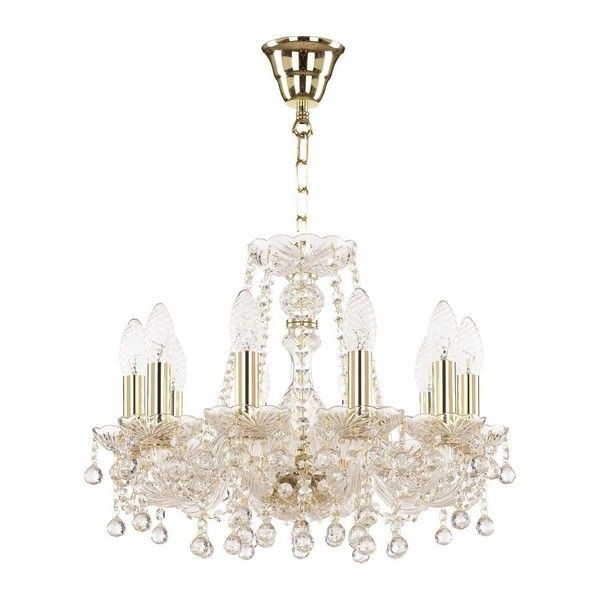 Люстра потолочная Bohemia Ivele Crystal 108.10.141.G E14 10 ламп 20 м²