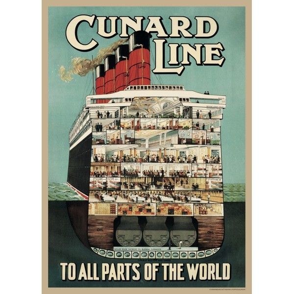 Постер Просто Постер Cunard line 40х50 см