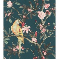 Обои флизелиновые Rasch Poetry 2 зеленые 543353 0.53 м