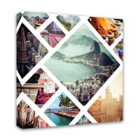 Картина Симфония Фотоколлаж 1-023, 30х30 см