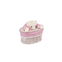 Корзина для хранения Natural House Медвежонок розовый EW-34 XS, 16х26 см