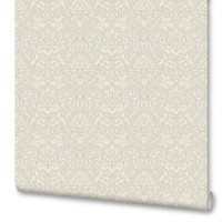 Обои флизелиновые Euro Decor Adele серо-бежевые 1.06 м 3781-5